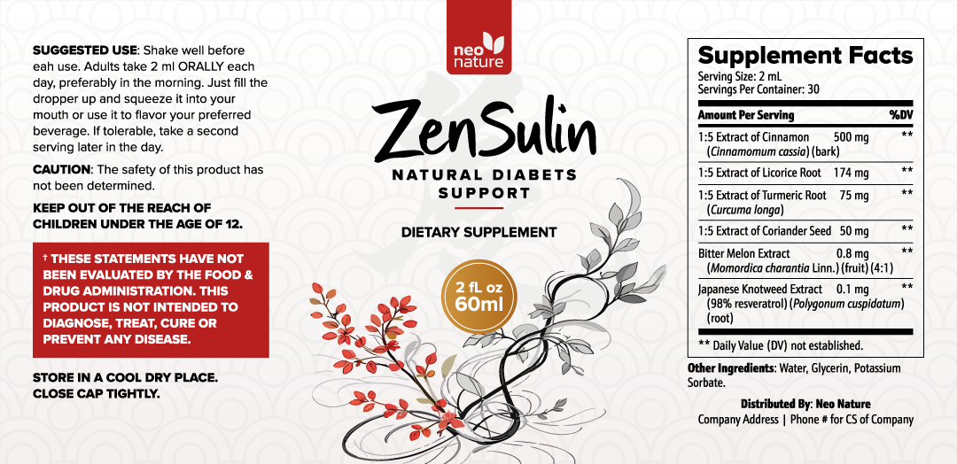 Zensulin Label
